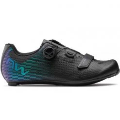 Chaussures Vélo Route NORTHWAVE STORM CARBON 2 BLACK/IRIDESCENT 22 Noir