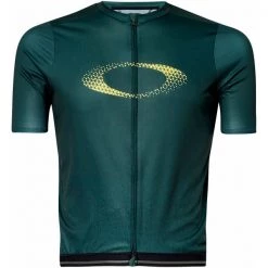 Maillots Vélo OAKLEY ENDURANCE PKBLEE JERSEY HUNTER GREEN 22 Vert / Jaune