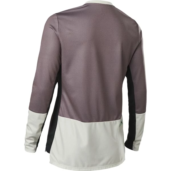 Maillots Vélo FOX W DEFEND LS JERSEY PLM PR 22 Beige / Violet 4 Maillots Vélo FOX W DEFEND LS JERSEY PLM PR 22 Beige / Violet – Image 2