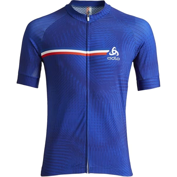 Maillots Vélo ODLO PERFORMANCE MC ZIP INTEGRAL FRANCE 22 Blanc / Bleu / Rouge 3 Maillots Vélo ODLO PERFORMANCE MC ZIP INTEGRAL FRANCE 22 Blanc / Bleu / Rouge