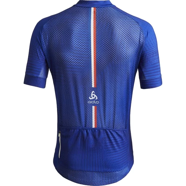 Maillots Vélo ODLO PERFORMANCE MC ZIP INTEGRAL FRANCE 22 Blanc / Bleu / Rouge 4 Maillots Vélo ODLO PERFORMANCE MC ZIP INTEGRAL FRANCE 22 Blanc / Bleu / Rouge – Image 2