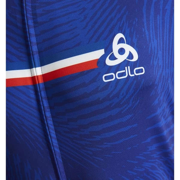 Maillots Vélo ODLO PERFORMANCE MC ZIP INTEGRAL FRANCE 22 Blanc / Bleu / Rouge 5 Maillots Vélo ODLO PERFORMANCE MC ZIP INTEGRAL FRANCE 22 Blanc / Bleu / Rouge – Image 3