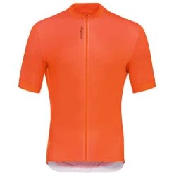 Maillots Vélo ODLO ZEROWEIGHT CHILL-TEC PRO STAND-UP COLLAR S/S FZ EXUBERANT ORANGE 22 Orange