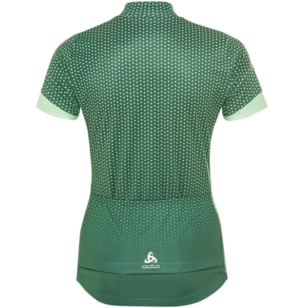 Maillots Vélo ODLO ESSENTIAL PRINT STAND-UP COLLAR S/S FZ W MYRTLE/HEMLOCK 22 Vert 4 Maillots Vélo ODLO ESSENTIAL PRINT STAND-UP COLLAR S/S FZ W MYRTLE/HEMLOCK 22 Vert – Image 2