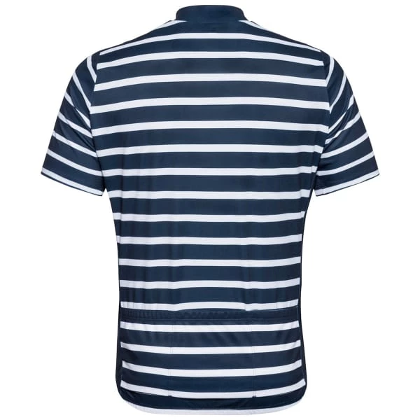 Maillots Vélo ODLO ESSENTIAL ODLO PRINT STAND-UP COLLAR S/S FZ DARK SAPPHIRE/WHITE 22 Blanc / Bleu 4 Maillots Vélo ODLO ESSENTIAL ODLO PRINT STAND-UP COLLAR S/S FZ DARK SAPPHIRE/WHITE 22 Blanc / Bleu – Image 2