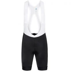 Cuissards Vélo ODLO ZEROWEIGHT TIGHTS SHORT SUSPENDERS W BLACK/WHITE 22 Noir / Blanc