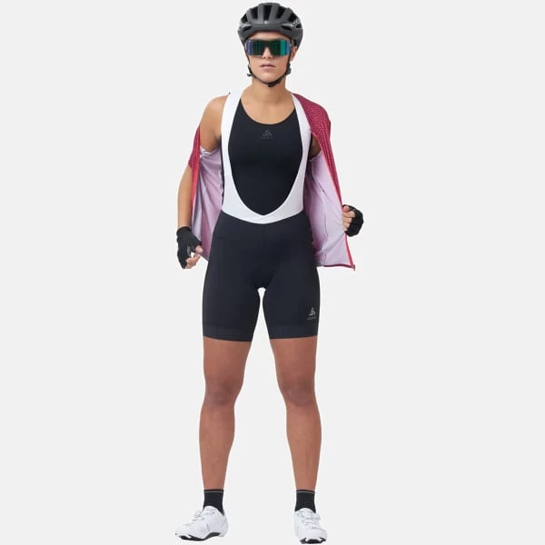Cuissards Vélo ODLO ZEROWEIGHT TIGHTS SHORT SUSPENDERS W BLACK/WHITE 22 Noir / Blanc 5 Cuissards Vélo ODLO ZEROWEIGHT TIGHTS SHORT SUSPENDERS W BLACK/WHITE 22 Noir / Blanc – Image 3