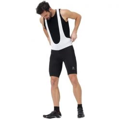 Cuissards Vélo ODLO ESSENTIAL TIGHTS SHORT SUSPENDERS WHITE/BLACK 22 Noir / Blanc -Equipement vélo Soldes 9 104559 essential tights short suspenders white black 422402 10001 05