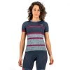Maillots Vélo KARPOS VERVE W TEE OMBRE BLUE/CABARET 22 Gris / Violet / Bleu