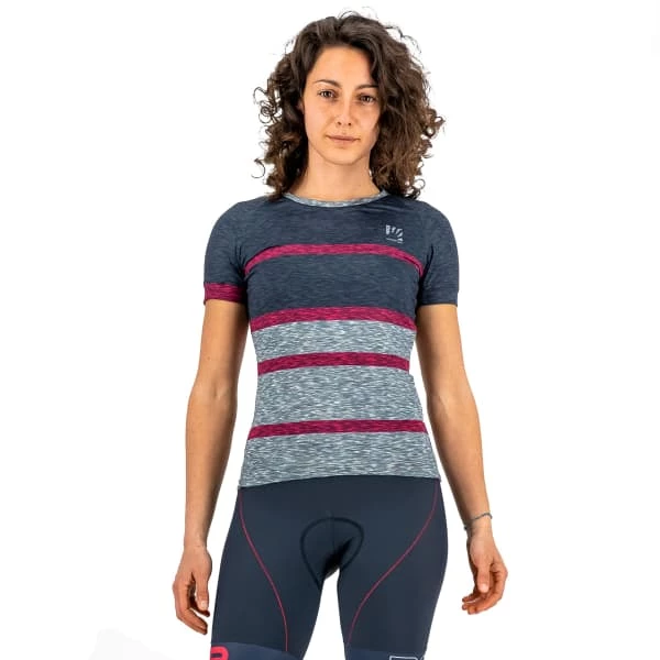 Maillots Vélo KARPOS VERVE W TEE OMBRE BLUE/CABARET 22 Gris / Violet / Bleu 3 Maillots Vélo KARPOS VERVE W TEE OMBRE BLUE/CABARET 22 Gris / Violet / Bleu