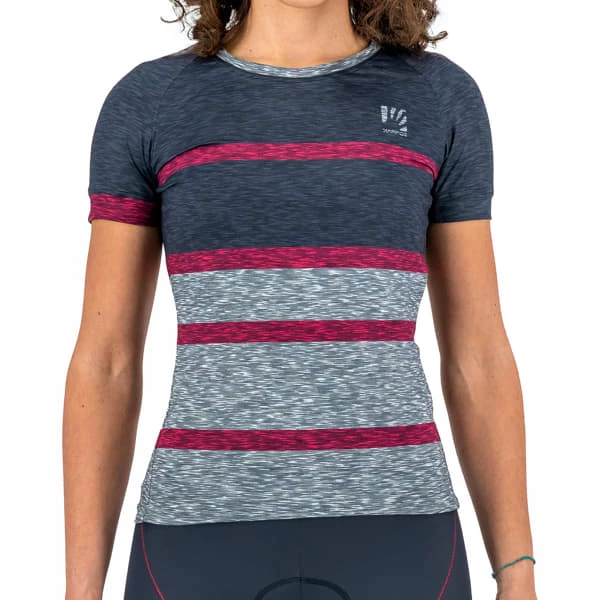 Maillots Vélo KARPOS VERVE W TEE OMBRE BLUE/CABARET 22 Gris / Violet / Bleu 4 Maillots Vélo KARPOS VERVE W TEE OMBRE BLUE/CABARET 22 Gris / Violet / Bleu – Image 2