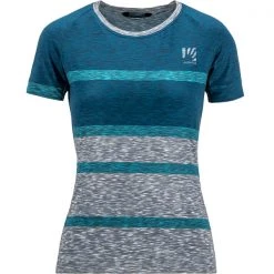 Maillots Vélo KARPOS VERVE W TEE MOROCCAN BLUE/BLUE BIRD 22 Bleu