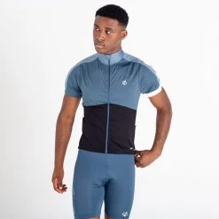 Maillots Vélo DARE 2B PROTRACTION II JERSEY BLACK/ORION GREY 22 Bleu / Noir -Equipement vélo Soldes 9 105717 dmt626 grg 04