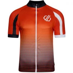 Maillots Vélo DARE 2B AEP VIRTUOSITY S/S TRAILBLZGRAD 22 Orange / Blanc / Noir