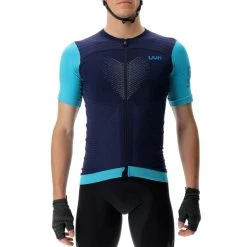 Maillots Vélo UYN MAN BIKING GARDA OW SHIRT PEACOT/BLUE RADIANCE 22 Bleu