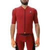 Maillots Vélo UYN MAN BIKING LIGHTSPEED OW SHIRT PORT ROYAL/BLACK 22 Rouge
