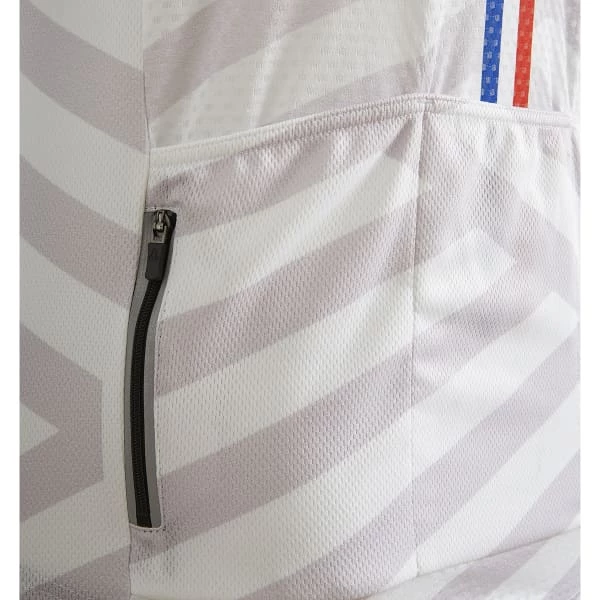 Maillots Vélo ODLO MC ZIP INTEGRAL PERFORMANCE FRANCE 22 Blanc / Bleu / Rouge 5 Maillots Vélo ODLO MC ZIP INTEGRAL PERFORMANCE FRANCE 22 Blanc / Bleu / Rouge – Image 3