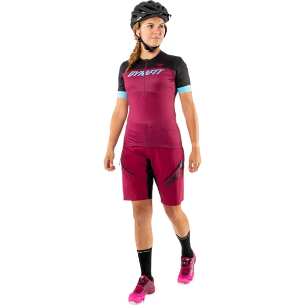Maillots Vélo DYNAFIT RIDE LIGHT 1/2 ZIP SHIRT W BEET RED 22 Rose / Noir / Bleu 4 Maillots Vélo DYNAFIT RIDE LIGHT 1/2 ZIP SHIRT W BEET RED 22 Rose / Noir / Bleu – Image 2