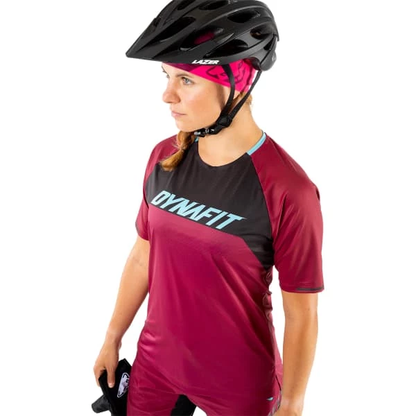 Maillots Vélo DYNAFIT RIDE SHIRT W BEET RED 22 Rose / Noir / Bleu 5 Maillots Vélo DYNAFIT RIDE SHIRT W BEET RED 22 Rose / Noir / Bleu – Image 3