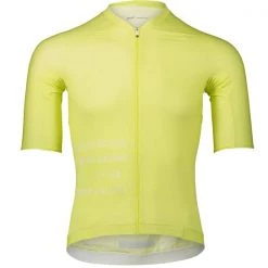 Maillots Vélo POC M'S PRISTINE PRINT JERSEY LEMON CALCITE 22 Jaune