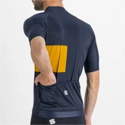 Maillots Vélo SPORTFUL SNAP JERSEY GALAXY BLUE GOLDEN OAK 22 Bleu / Marron -Equipement vélo Soldes 9 107136 snap jersey maillot galaxy blue golden oak 1122034 456 06
