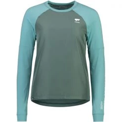 Maillots Vélo MONS ROYALE W TARN WIND JERSEY SHIFT BOX SAGE/BURNT SAGE 22 Vert