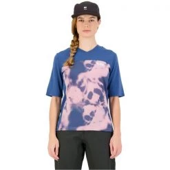Maillots Vélo MONS ROYALE W REDWOOD ENDURO VT AOP DENIM TIE DYE 22 Bleu / Rose -Equipement vélo Soldes 9 108185 w redwood vt alu aop denim tie dye 100458 aop 1171 386 02