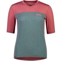 Maillots Vélo MONS ROYALE W REDWOOD ENDURO VT TERRACOTTA/TERRAZZO 22 Rose / Vert