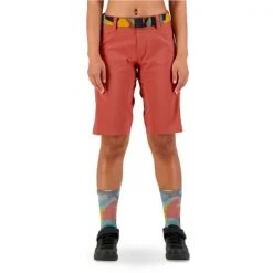 Shorts Vélo MONS ROYALE W VIRAGE BIKE SHORTS LOGO TERRACOTTA 22 Rouge -Equipement vélo Soldes 9 108198 w virage bike shorts logo terracotta 100442 1169 240 03