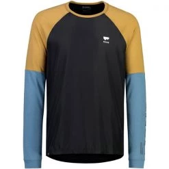 Maillots Vélo MONS ROYALE MENS TARN WIND JERSEY SHIFT BOX BLUE SLATE/BLACK 22 Noir / Marron / Bleu