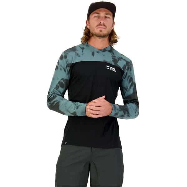 Maillots Vélo MONS ROYALE MENS REDWOOD ENDURO VLS AOP SAGE TIE DYE/BLACK 22 Noir / Bleu 4 Maillots Vélo MONS ROYALE MENS REDWOOD ENDURO VLS AOP SAGE TIE DYE/BLACK 22 Noir / Bleu – Image 2