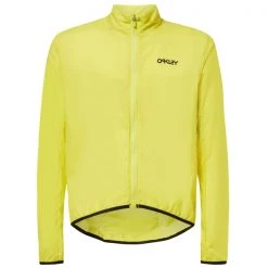 Vestes Vélo OAKLEY ELEMENTS PKBLE JACKET SULPHUR 22 Jaune / Noir