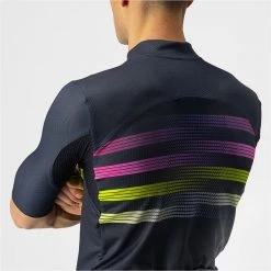 Maillots Vélo CASTELLI ENDURANCE PRO JERSEY DARK BLUE/PINK/YELLOW 22 Bleu / Rose / Vert -Equipement vélo Soldes 9 108348 endurance pro bleu fonce rose jaune 4522016 414 06