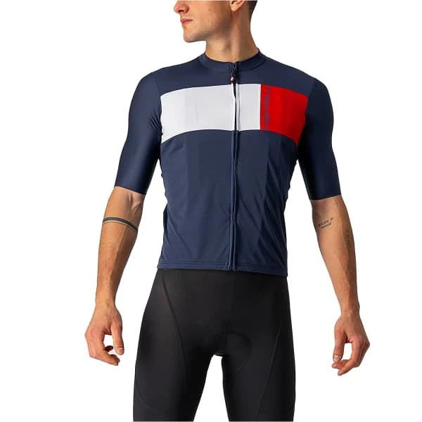 Maillots Vélo CASTELLI PROLOGO 7 JERSEY DARK BLUE 23 Bleu / Blanc / Rouge 3 Maillots Vélo CASTELLI PROLOGO 7 JERSEY DARK BLUE 23 Bleu / Blanc / Rouge