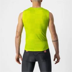 Maillots Vélo CASTELLI PRO MESH BL SLEEVELESS ELECTRIK YELLOW 22 Jaune -Equipement vélo Soldes 9 108364 sm pro mesh jaune electrique 4522033 383 04