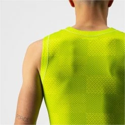 Maillots Vélo CASTELLI PRO MESH BL SLEEVELESS ELECTRIK YELLOW 22 Jaune -Equipement vélo Soldes 9 108364 sm pro mesh jaune electrique 4522033 383 06