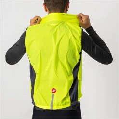 Vestes Vélo CASTELLI SQUADRA STRETCH VEST NEON YELLOW/DARK GREY 23 Jaune / Gris -Equipement vélo Soldes 9 108385 squadra stretch jaune fluo gris fonce 4521512 032 03