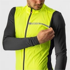 Vestes Vélo CASTELLI SQUADRA STRETCH VEST NEON YELLOW/DARK GREY 23 Jaune / Gris -Equipement vélo Soldes 9 108385 squadra stretch jaune fluo gris fonce 4521512 032 04