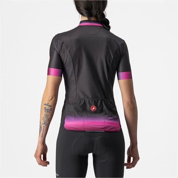 Maillots Vélo CASTELLI GRADIENT JERSEY W BLACK 22 Noir / Rose 4 Maillots Vélo CASTELLI GRADIENT JERSEY W BLACK 22 Noir / Rose – Image 2