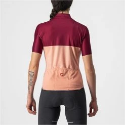 Maillots Vélo CASTELLI VELOCISSIMA JERSEY PEACH/BURGUNDY 22 Rose / Violet -Equipement vélo Soldes 9 108391 velocissima peche bordeaux 4522065 566 03