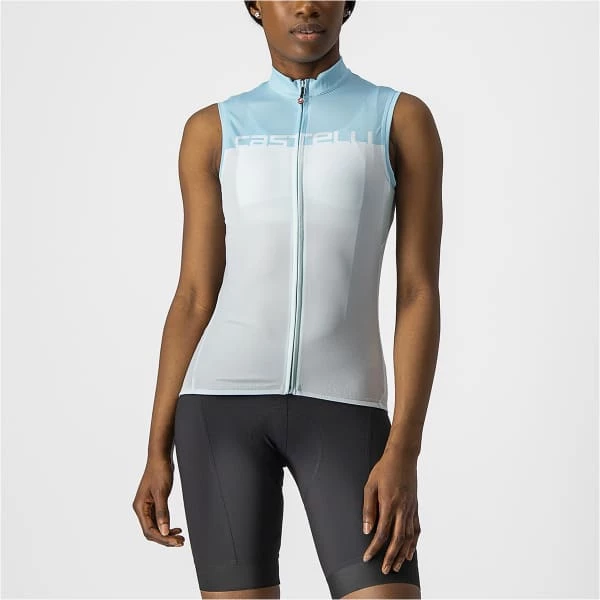 Maillots Vélo CASTELLI VELOCISSIMA SLEEVELESS W LIGHT BLUE/SKY BLUE 22 Bleu 4 Maillots Vélo CASTELLI VELOCISSIMA SLEEVELESS W LIGHT BLUE/SKY BLUE 22 Bleu – Image 2