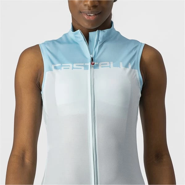Maillots Vélo CASTELLI VELOCISSIMA SLEEVELESS W LIGHT BLUE/SKY BLUE 22 Bleu 8 Maillots Vélo CASTELLI VELOCISSIMA SLEEVELESS W LIGHT BLUE/SKY BLUE 22 Bleu – Image 6