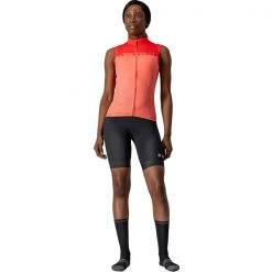 Maillots Vélo CASTELLI VELOCISSIMA SLEEVELESS W CORAIL/PINK 22 Orange