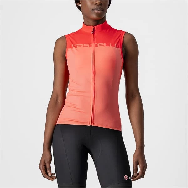 Maillots Vélo CASTELLI VELOCISSIMA SLEEVELESS W CORAIL/PINK 22 Orange 4 Maillots Vélo CASTELLI VELOCISSIMA SLEEVELESS W CORAIL/PINK 22 Orange – Image 2