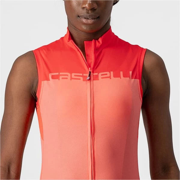 Maillots Vélo CASTELLI VELOCISSIMA SLEEVELESS W CORAIL/PINK 22 Orange 6 Maillots Vélo CASTELLI VELOCISSIMA SLEEVELESS W CORAIL/PINK 22 Orange – Image 4