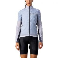 Vestes Vélo CASTELLI SQUADRA STRETCH JACKET W LIGHT GREY/DARK GREY 23 Violet