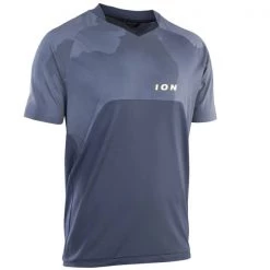 Maillots Vélo ION TEE TRAZE AMP SS AFT MEN INDIGO DAWN 22 Bleu / Gris