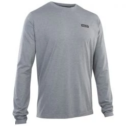 Maillots Vélo ION TEE S LOGO LS DR MEN GREY MELANGE 22 Gris