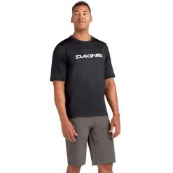 Maillots Vélo DAKINE SYNCLINE S/S JERSEY BLACK 22 Blanc / Noir -Equipement vélo Soldes 9 108521 syncline s s jersey black dka348m0009 blk 03