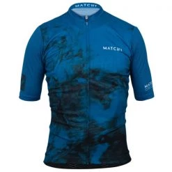 Maillots Vélo MATCHY CYCLING MAILLOT ORIGINS ARPETTAZ 22 Bleu / Noir